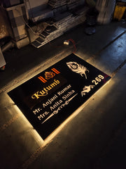 3D S.S 24 X 36 INCH TITANIUM BLACK MATTE ( KUTUMB ) 24 X28, 24 X 32, 24 X 40, 24 X 44 (Copy) (Copy)